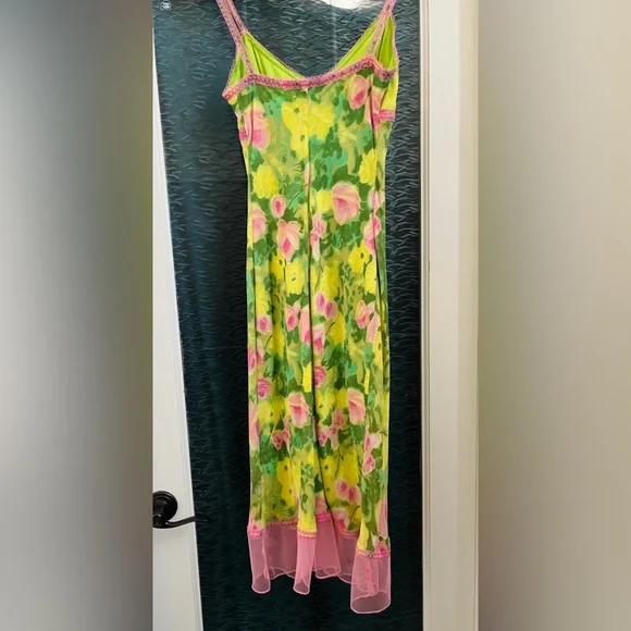 Vintage Y2K Betsey Johnson 90s Floral Dress - Picture 4 of 7